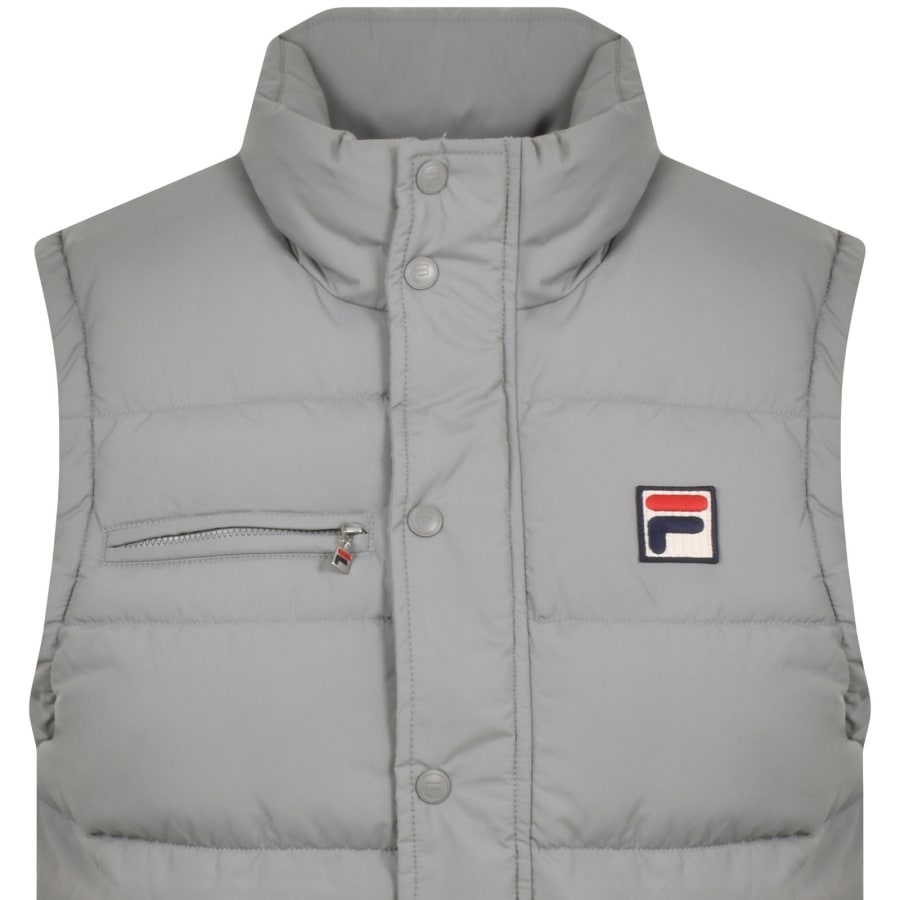 Fila Vintage Archive Puffer Gilet Grey